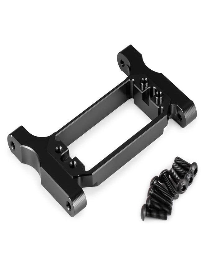 MOHERO قطع ترقية قاعدة توجيه السيرفو الأمامية من الألمنيوم CNC MOHERO لسيارة الزحف TRX-4 بمقياس 1/10 (أسود) - Image 1