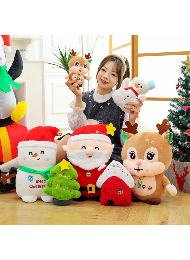 Cross Border Gift Santa Elk Doll Ornaments Children Gift Doll Wholesale-Specifications:25cm-Color:Snowman (wearing Hat)  - Image 3