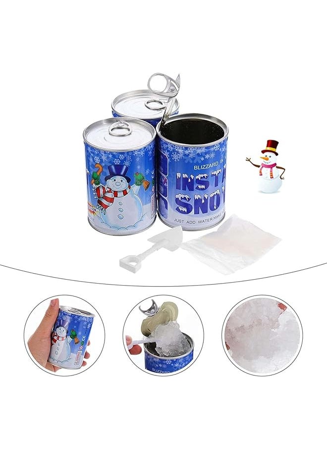 erorex Instant Snow Fake Snow Powder Fluffy Artificial Snow Powder Festival Decoration Man Made Magic Artificial Snow Cans Winter Crafts Snow Play Cloud Slime Festival Decoration Diy Gift 5 Set  - Image 2