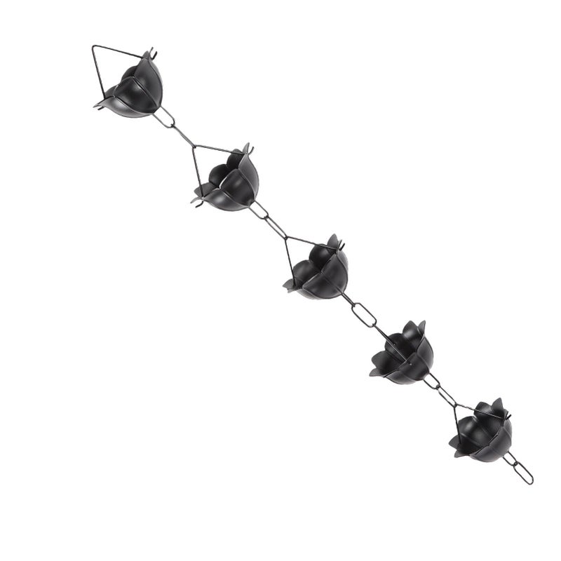 أكواب الزهور الكبيرة سلسلة المطر 3 3 قدم بديل قابل للتوسيع لمزراب المطر اللون أ - Image 5