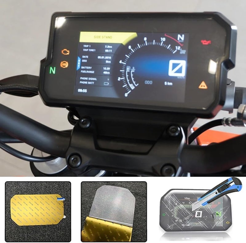 QASULER Motorcycle Cluster Scratch Screen Protector - Image 4
