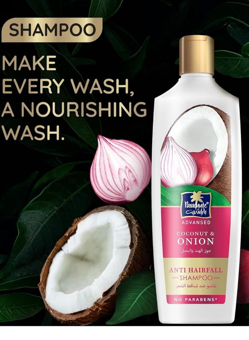 باراشوت شامبو باراشوت جوز الهند بالبصل لحل مشكله تساقط الشعر وتنعيم الشعر