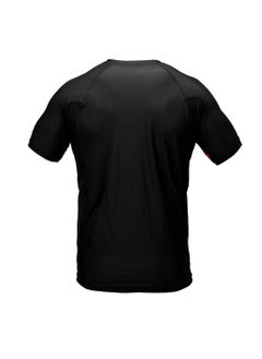 Sanabul  Sanabul Core Short Sleeve Rash Guard – Quick Dry Compression Shirt for Men, Black With Red Stripes, SMALL  - Image 2