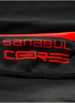 Sanabul  Sanabul Core Short Sleeve Rash Guard – Quick Dry Compression Shirt for Men, Black With Red Stripes, SMALL  - Image 4