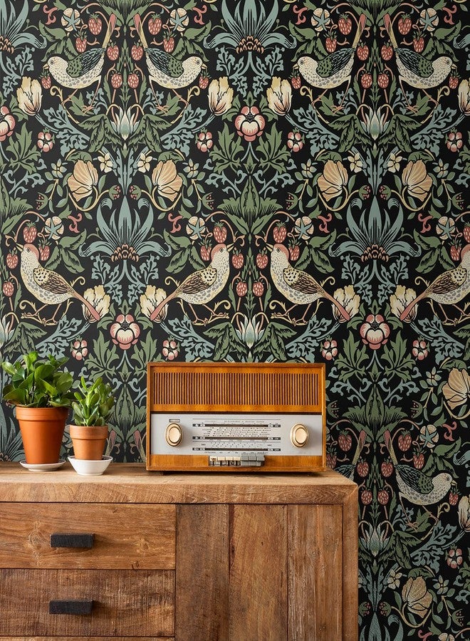 NextWall Aves Garden Peel and Stick Wallpaper (Ebony) - Image 5