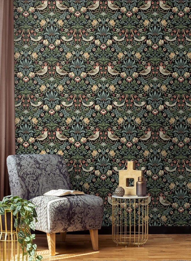 NextWall Aves Garden Peel and Stick Wallpaper (Ebony) - Image 3