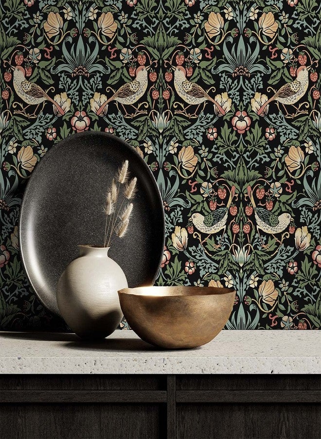 NextWall Aves Garden Peel and Stick Wallpaper (Ebony) - Image 2