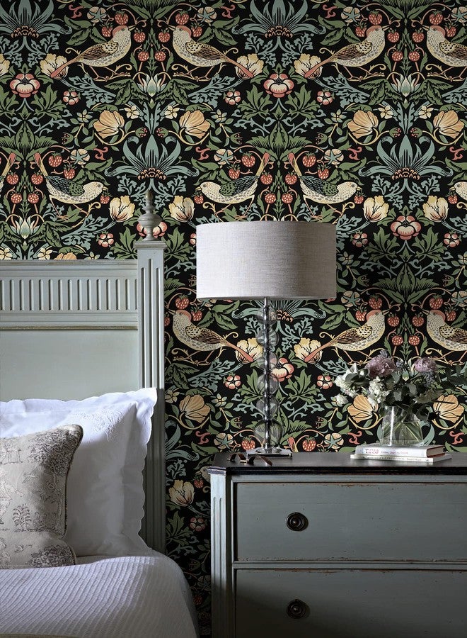 NextWall Aves Garden Peel and Stick Wallpaper (Ebony) - Image 4