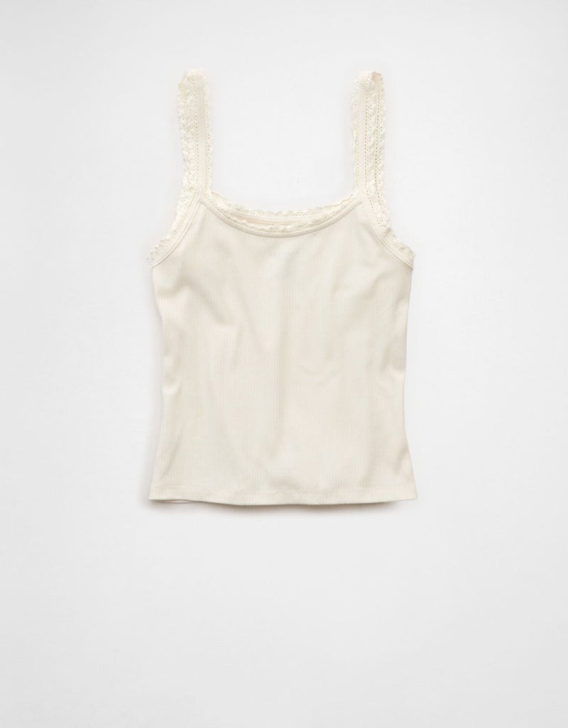 American Eagle AE Lace Strap Tank Top - Image 4