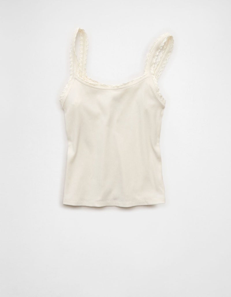 American Eagle AE Lace Strap Tank Top - Image 5