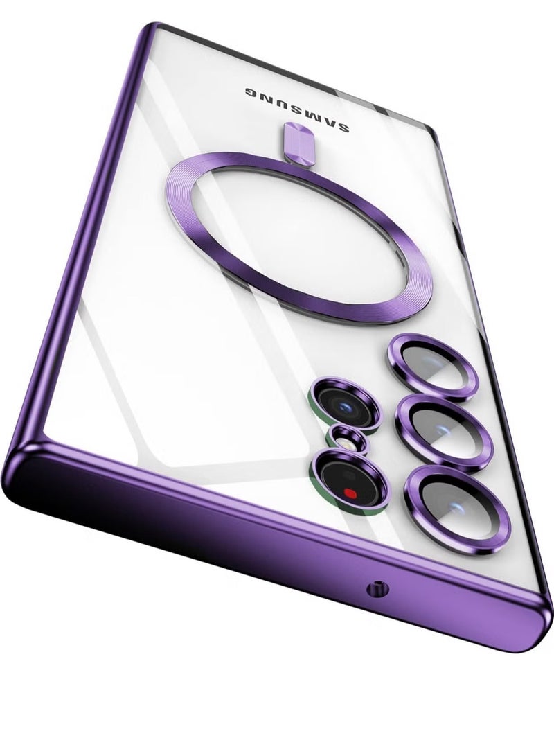 ELTRAZONE Galaxy S24 Ultra MagSafe Case – Clear Magnetic Case with Camera Lens Protection, Anti-Scratch, Shockproof, Wireless Charging Compatible [6.8 inch] - Image 1