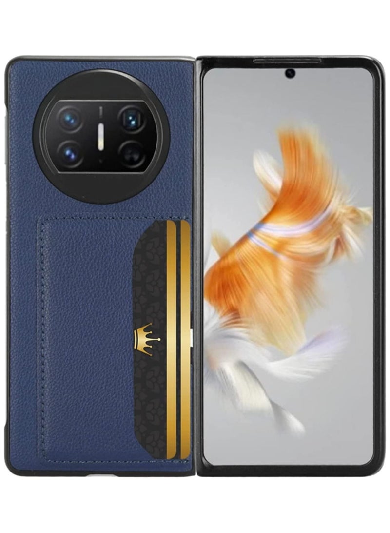 حافظة هاتف هواوي ميت إكس 3 ، حافظة هاتف فاخرة من جلد البولي يوريثان فائقة النحافة مقاومة للصدمات مع فتحة للبطاقات فورماتكس 3 5 جرام - Image 3