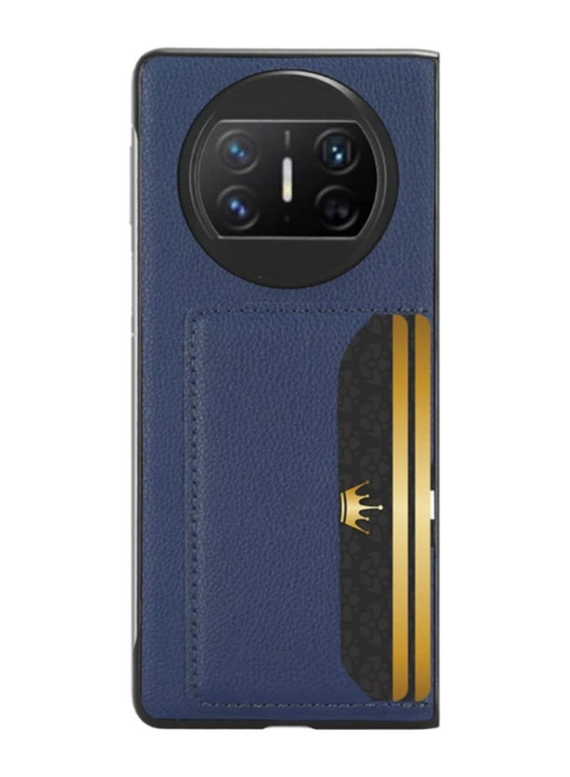 حافظة هاتف هواوي ميت إكس 3 ، حافظة هاتف فاخرة من جلد البولي يوريثان فائقة النحافة مقاومة للصدمات مع فتحة للبطاقات فورماتكس 3 5 جرام - Image 4