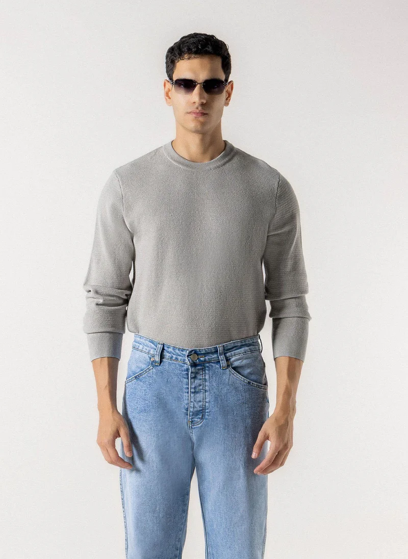 شايبس TEXTURED CREW NECK SWEATER