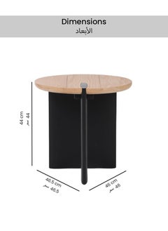 Elegant and Modern Design Round Coffee Table Brown and Black 44 x 46 x 46.5 cm PJT371 - pzsku/Z4EBFD6B6492ECB1B1292Z/45/_/1740643860/5976a493-3be7-4cb6-89b3-94c69f4b4a95