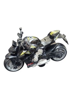 die cast 1:12 Die-Cast Racing Motorcycle Model with Lights and Sound, Black  - Image 4