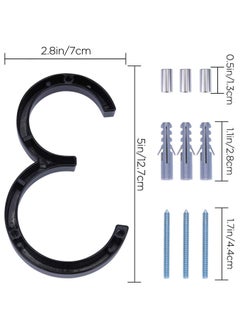 RATSAW House Numbers for Outside Metal Home Address Number Sign Plaques 3D Floating House Number Door Number with Nail Kit Large Door Number 12.7cm 3  - Image 2