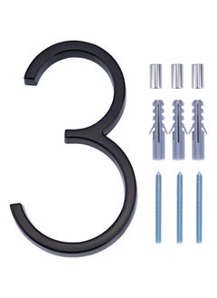 RATSAW House Numbers for Outside Metal Home Address Number Sign Plaques 3D Floating House Number Door Number with Nail Kit Large Door Number 12.7cm 3  - Image 1