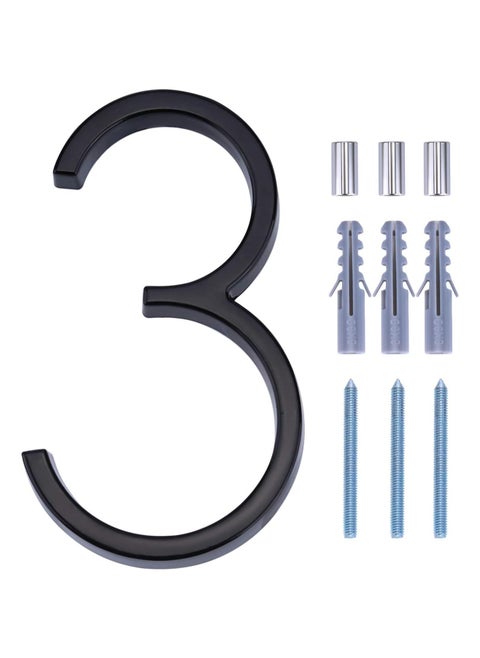 House Numbers for Outside Metal Home Address Number Sign Plaques 3D Floating House Number Door Number with Nail Kit Large Door Number 12.7cm 3