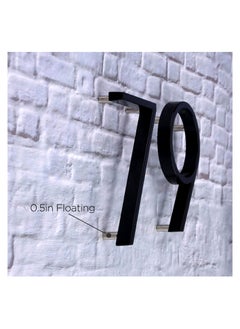 RATSAW House Numbers for Outside Metal Home Address Number Sign Plaques 3D Floating House Number Door Number with Nail Kit Large Door Number 12.7cm 3  - Image 4