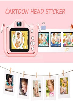PADOM Padom Kids HD Camera for Girls/Boys, 3-9 Year Old Toys for Girls/Boys, Christmas Birthday Gift for Age 6-9 Girls/Boys Kids Digital Dual Camera, Selfie HD Camera for Kids, 32GB Memory Card (PINK)  - Image 2