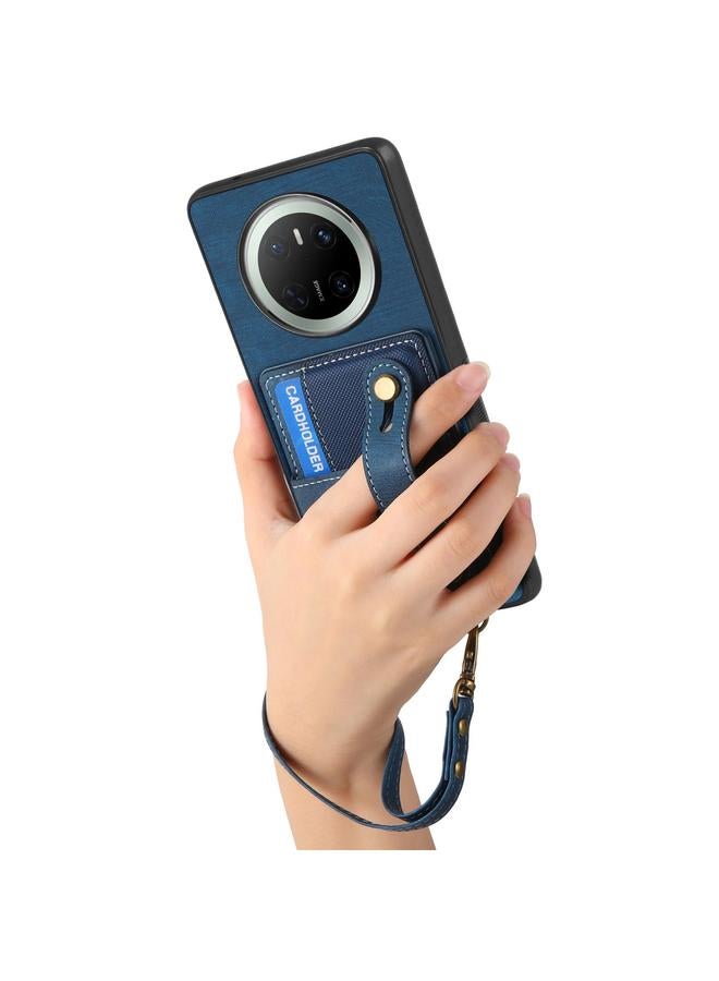 اس-توب جراب لهاتف Huawei Mate 70 مع سوار معصم بتصميم متقاطع كلاسيكي ومحفظة جلدية وغطاء خلفي للهاتف - Image 4