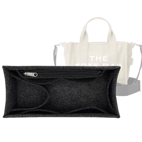 Lckaey tote bag organizer insert for marc jacobs medium tote bag organizer 2042black-M - Image 1