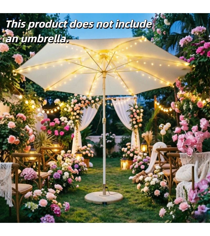 104 LED Umbrella Light With 8 Brightness Settings Battery Powered SFDG Outdoor Patio - Image 1