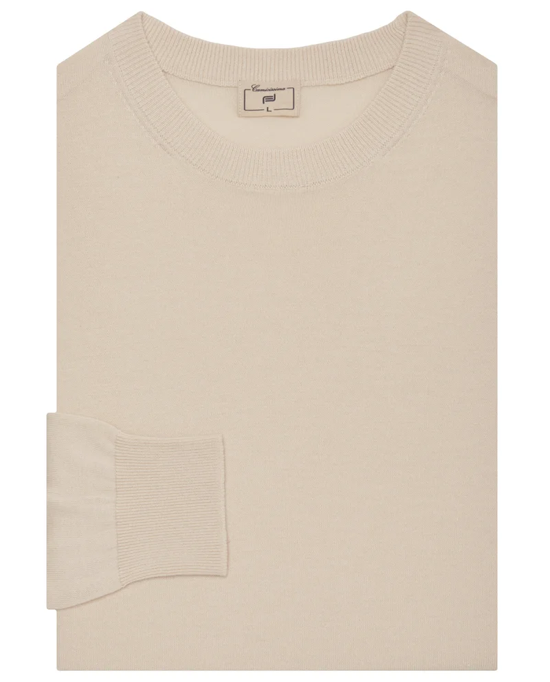 Camicissima Cotton Basic Crew Neck Sweater
