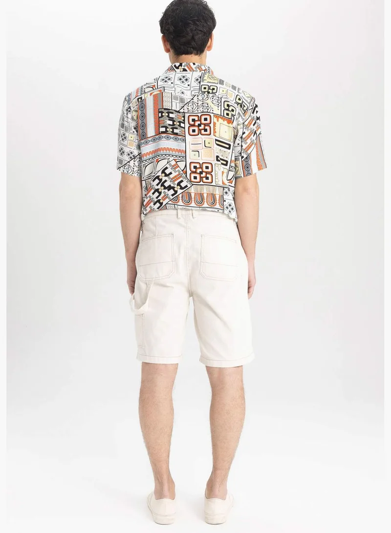 ديفاكتو Man Woven Woven Bermuda