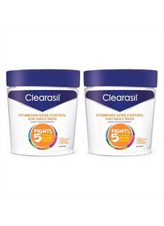 Clearasil Ultra 5 in 1 Acne Face Wash Pads, 90 Count (Pack of 2)  - Image 1