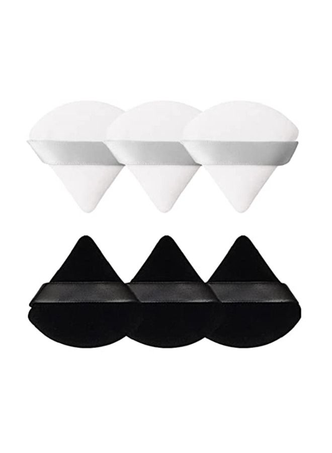 6 قطعة نفخة بودرة بودرة بودرة الوجه الناعمة الثلاثي - Image 1