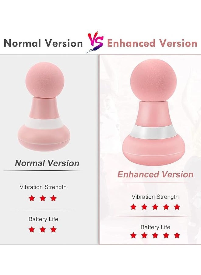 Upgrade 2.0In*4.5In - Mini Electric Handheld Massager, Powerful 6 Speed Vibration Modes,Cordless Handheld And Portable,Suitable For Men & Women Shoulder,Neck And Back Massage (Pink)