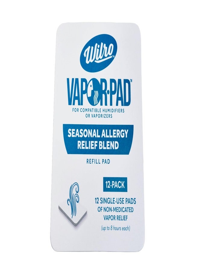 Wilro Seasonal Allergy Relief Vapor Pad for Use in Waterless Vaporizers and Humidifiers, 12 Vapor Pads - Image 1