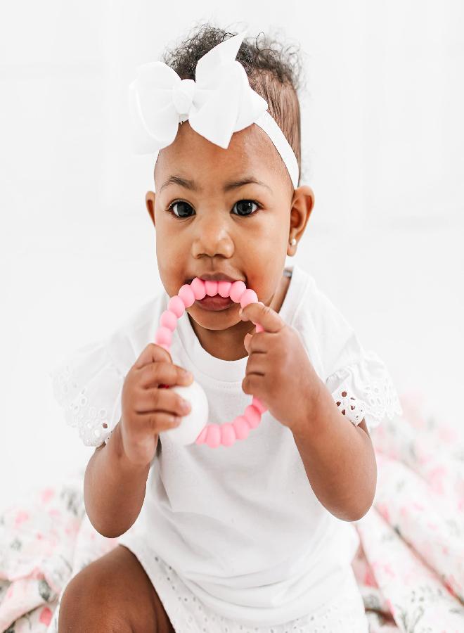 Ryan & Rose Ryan and Rose Cutie Teether Rattle (Taffy) - Image 3