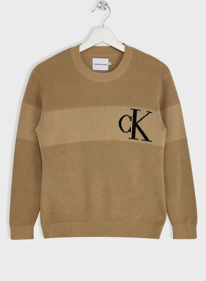 Calvin Klein Jeans Kids Chest Monogram Sweater
