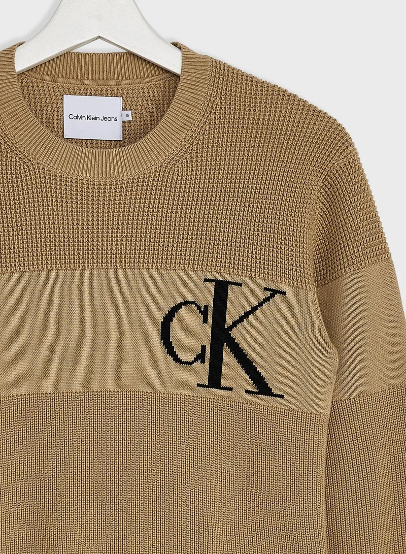 Calvin Klein Jeans Kids Chest Monogram Sweater