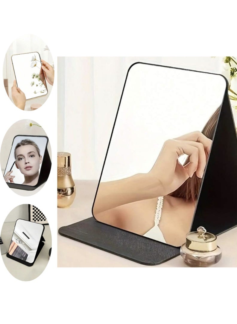 Fstyle Portable Folding Makeup Mirror – Adjustable Angle, Lightweight & Space-Saving, Ideal for Vanity Table, Bathroom, Travel & Dorm Room - Image 1