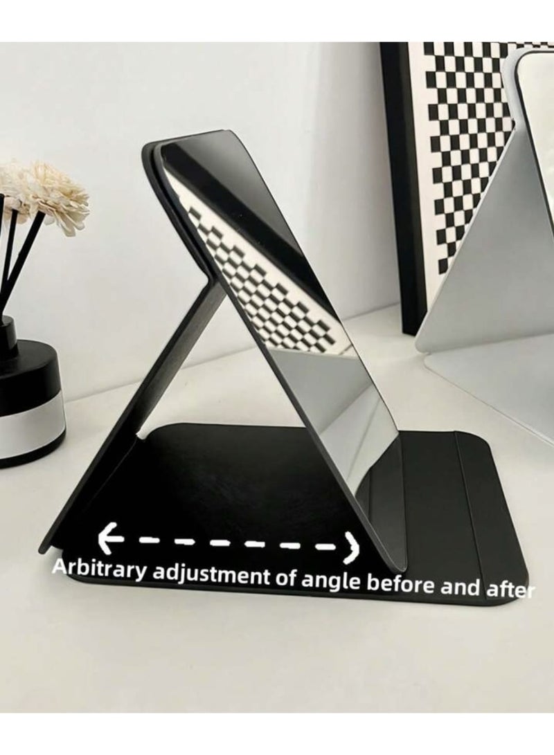 Fstyle Portable Folding Makeup Mirror – Adjustable Angle, Lightweight & Space-Saving, Ideal for Vanity Table, Bathroom, Travel & Dorm Room - Image 3
