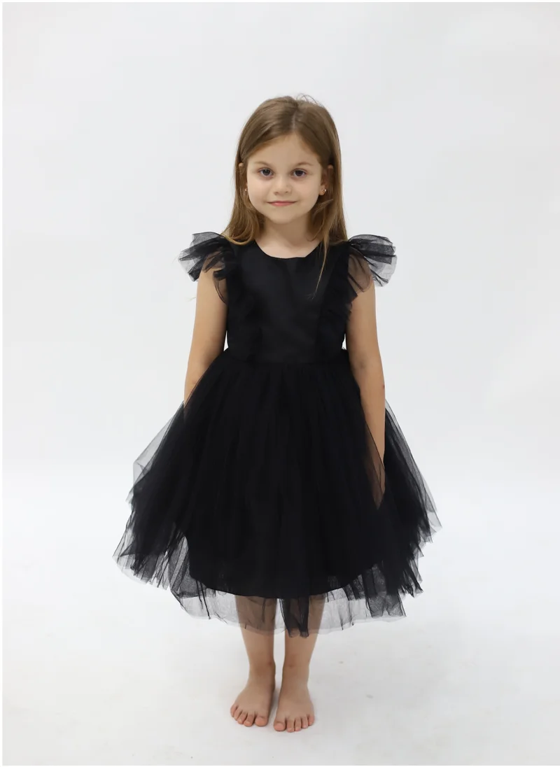 D'Daniela Natalya Dress Black Net