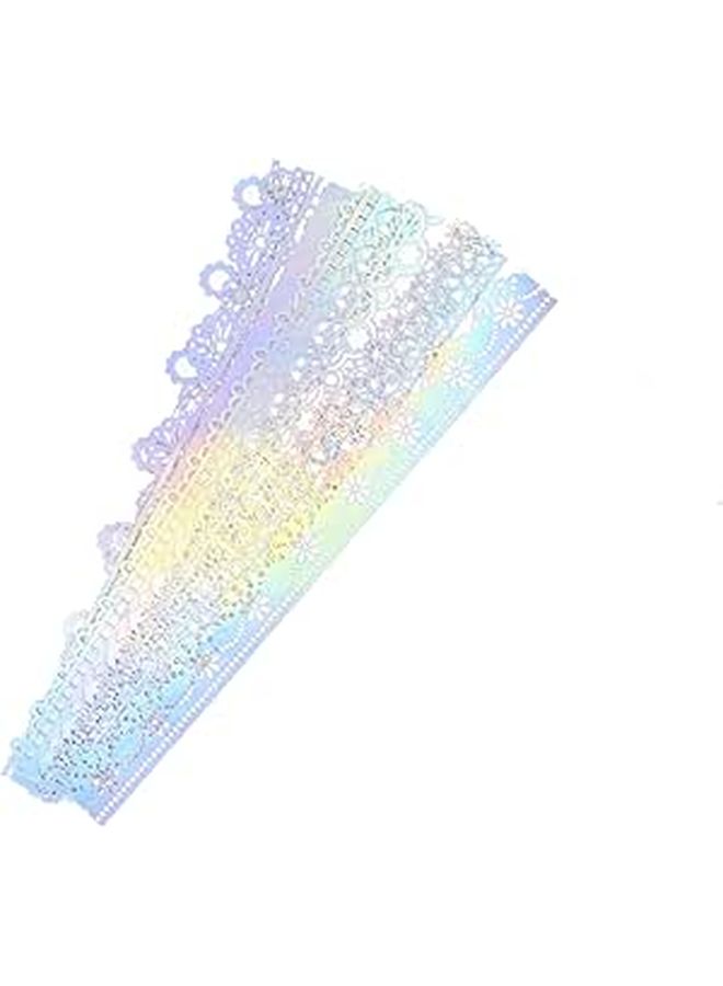10pcs Decorative Lace Scrapbook Paper DIY Crafts Vintage Style Hand Account Material Multifunctional Retro Patterns - Image 1