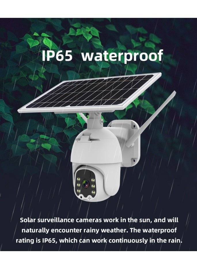 HONTON Camera AI Solar Powered - 5G 2-in-1 Dual Lens Security Camera with 8K Full HD Video, Pan & Tilt, Motion Detection, Two-Way Audio, Color Night Vision, Solar Powered for Continuous Monitoring, and Smart Remote Access - Image 3