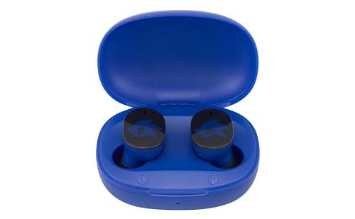 eKids Sonic The Hedgehog Wireless Earbuds with Microphone Bluetooth Earbuds with Charging Case Sonic - Image 1