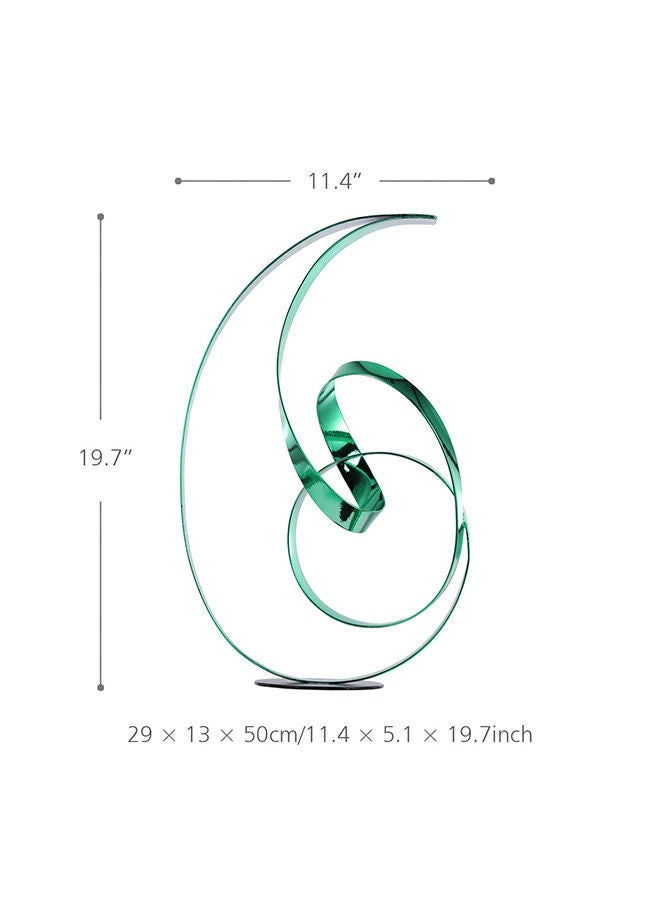 NIBEMINENT Standing Ribbon Metal Sculpture Multicolour 1700g - Image 3