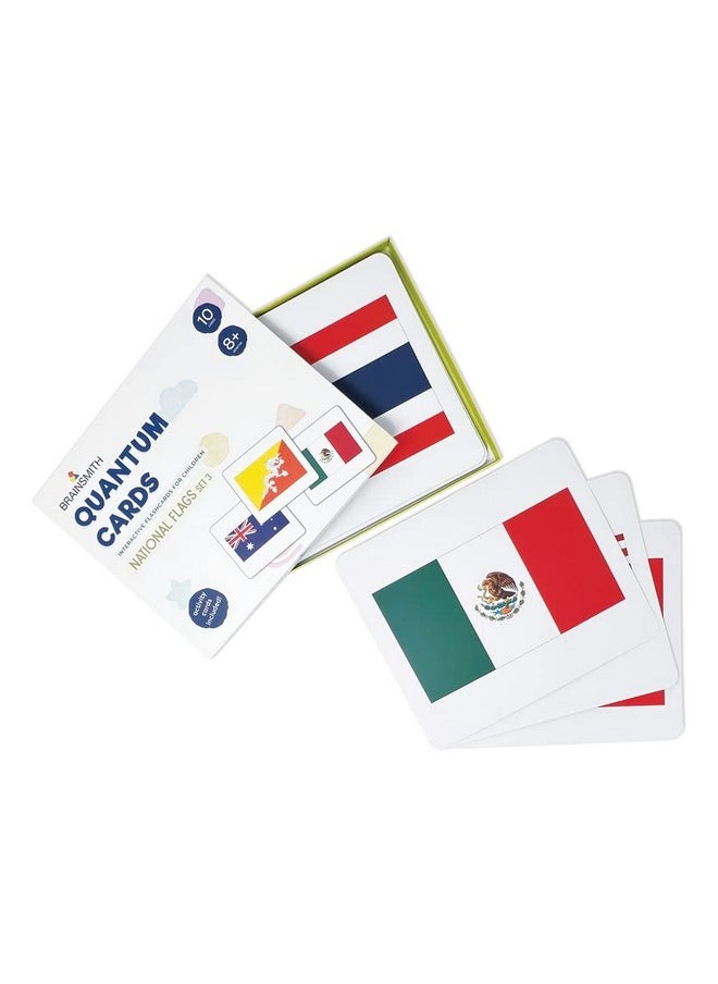BRAINSMITH Brainsmith Quantum Flash Cards, National Flags - Educational Flashcard Set 3 for Toddlers and Kids (8 months to 8 years) for Brain Development  - Image 2