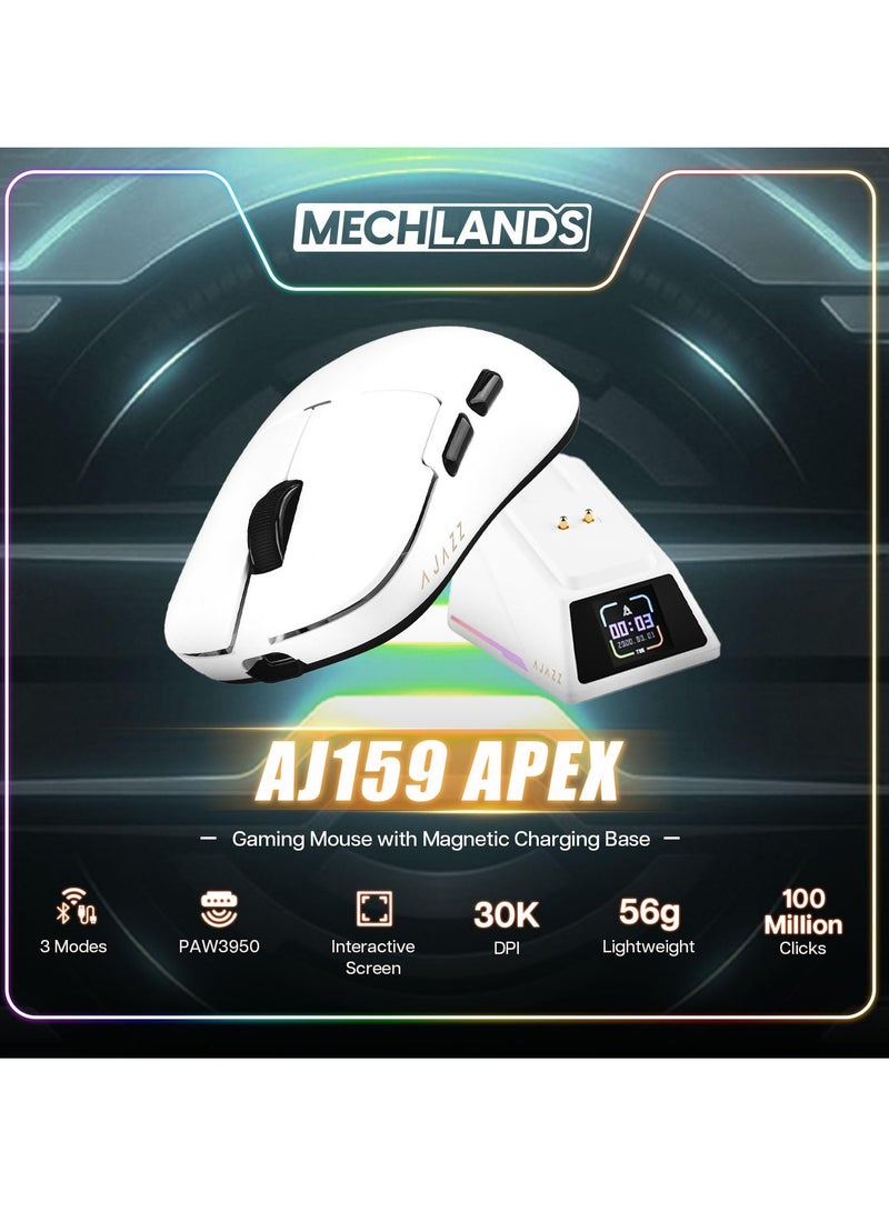 A-jazz AJAZZ AJ159apex Gaming Mouse Wireless Bluetooth Wired Tri-Mode Lightweight Office Mouse With Charging Base - Image 2