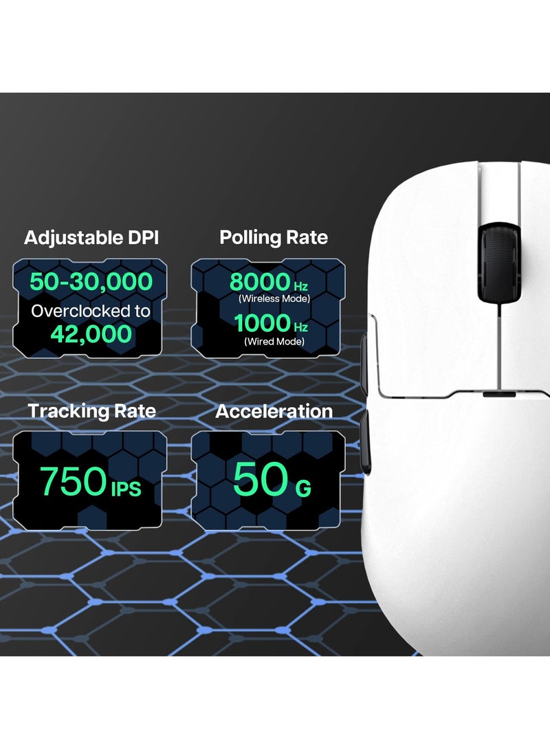 A-jazz AJAZZ AJ159apex Gaming Mouse Wireless Bluetooth Wired Tri-Mode Lightweight Office Mouse With Charging Base - Image 5
