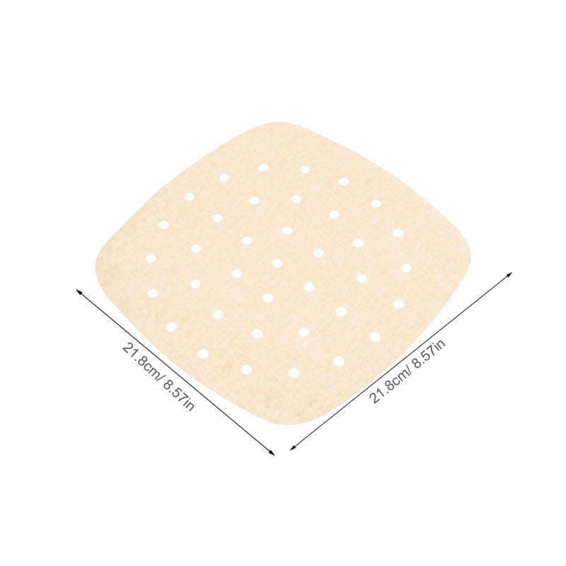 High Temperature Resistant Air Fryer Liners 100pcs Non Stick Baking Paper with Holes 21 8cm - Image 3