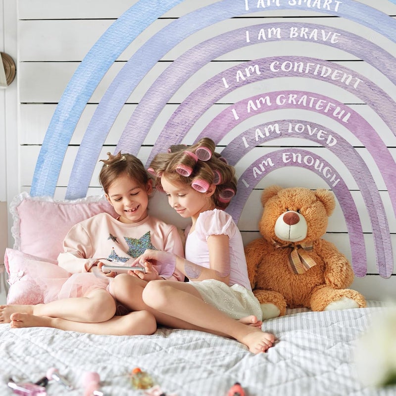 Tinideya Watercolor Rainbow Wall Decal - Image 4
