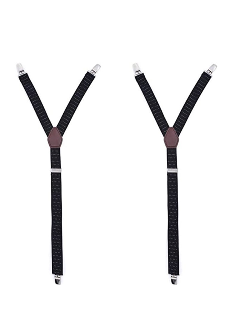 SYOSI Mens Shirt Stays Military Adjustable Elastic Garter Straps Sock Non-slip Locking Clamps Long-Lasting Shirt Stays Signature Shirt Stays Shirts Holder for Men - Image 5